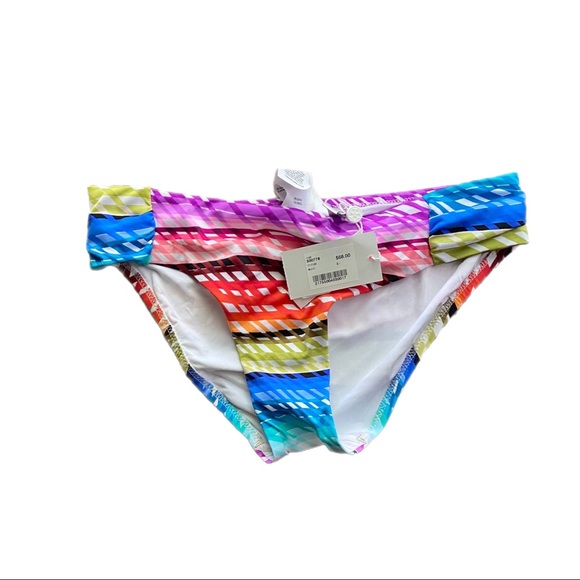 Trina Turk Prismatic Twist Bandeau and Bottom sz 6 nwt medium - Picture 6 of 10